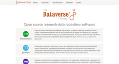 Desktop Screenshot of dataverse.org
