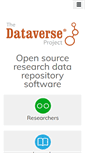 Mobile Screenshot of dataverse.org
